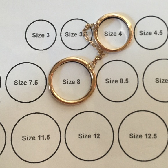 Forever 21 Gold Double Midi Ring & Earring Cuff - Picture 7 of 8